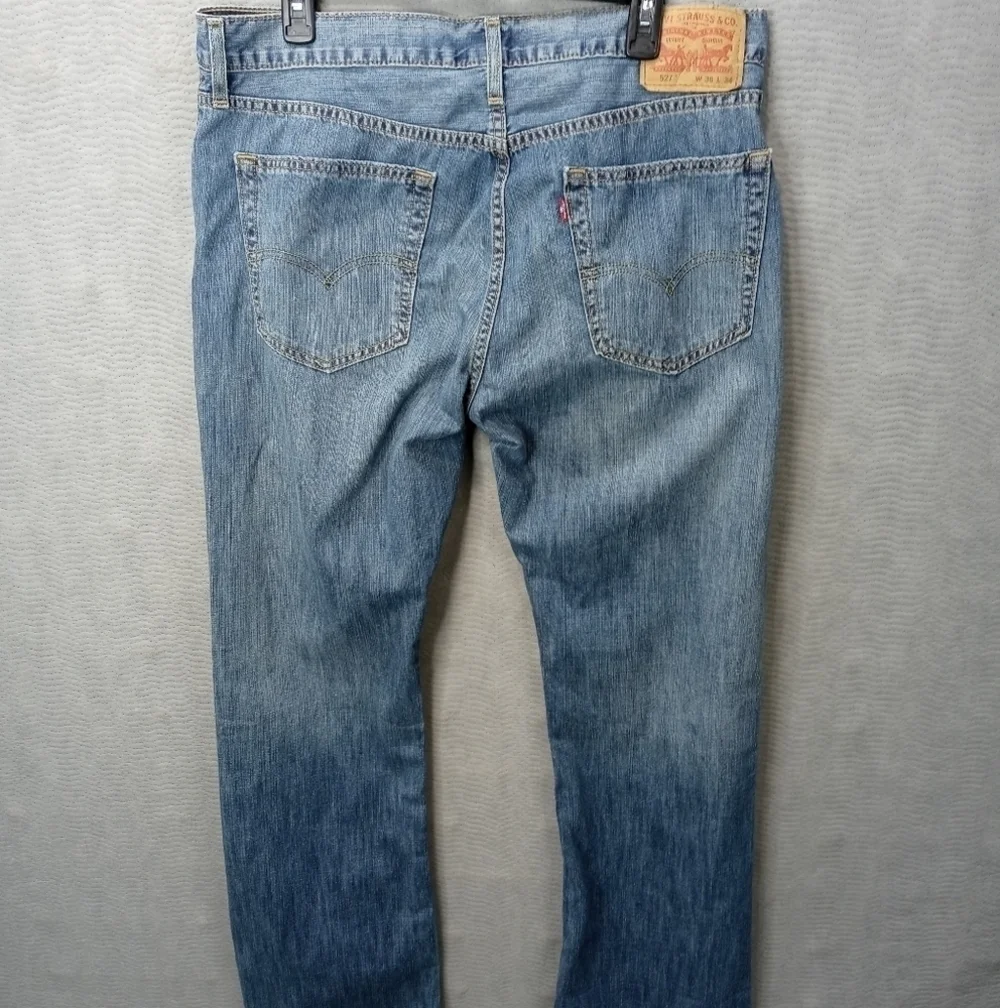 Levi's 527 slim men's blue jeans sz 36x34 Rise 11